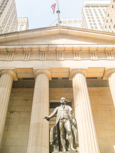 The Federal Hall National Monument is a US landmark