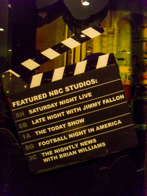 You can tour the NBC Studios if you like!