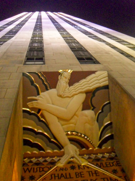 The imposing Rockefeller Center