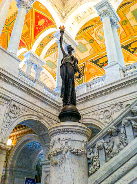 The Great Hall at the Library of Congress is a must