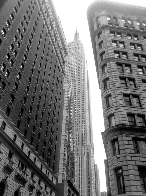 A view of the Empire State and the Flatiron building