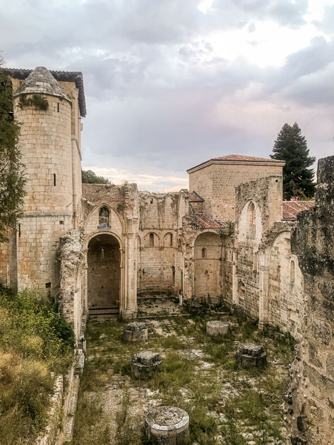 The imposing Monasterio de San Pedro de Arlanza is partially in ruins