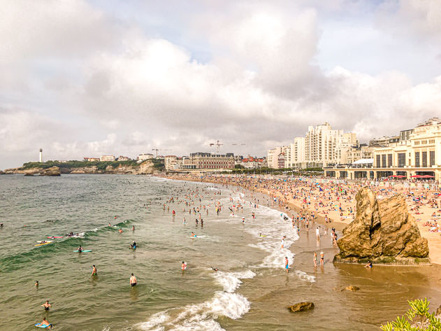 La Grande Plage is the main and most popular beach in Biarritz
