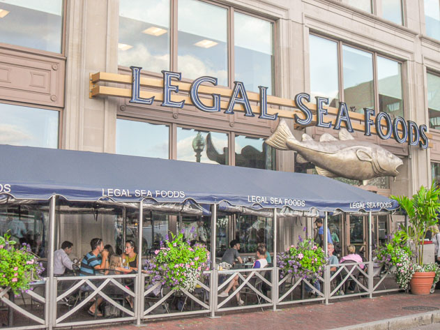 Legal Sea Foods was our spot for dinner after a long day of walking around Boston