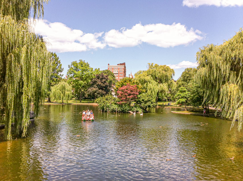 The Boston Public Garden and the Boston Common are great ways to enjoy the city