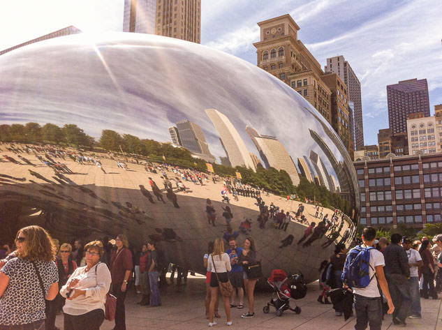 The Bean in Millennium Park is one of Chicago's most sought after attractions