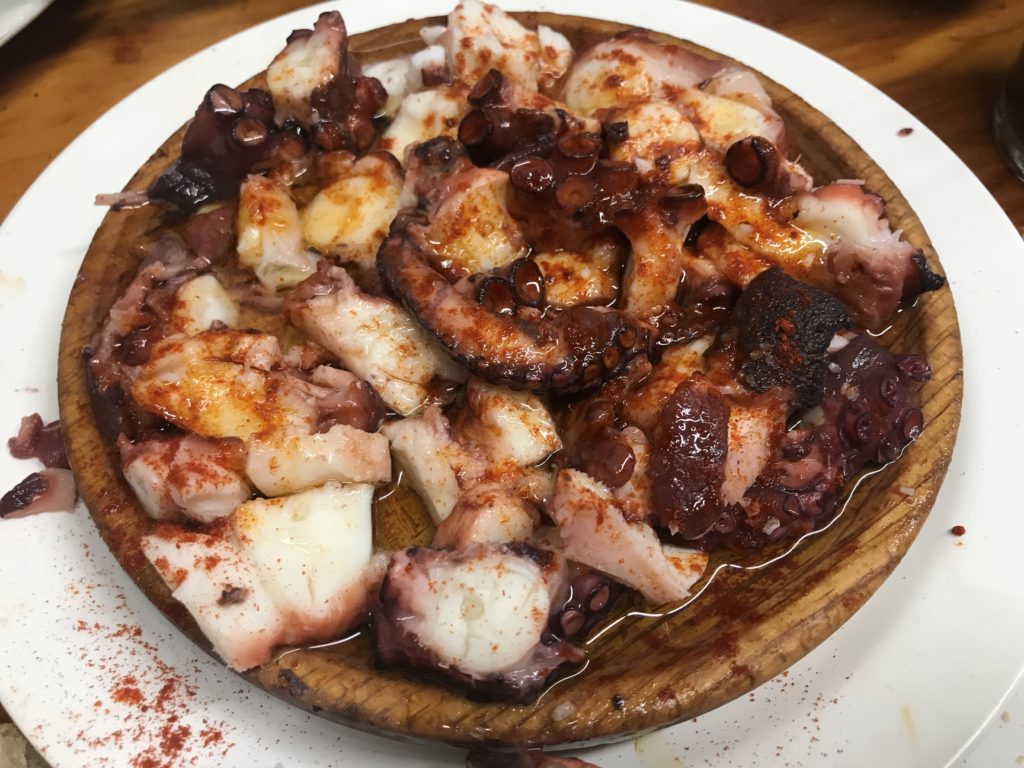 Pulpo a feira at Mariño