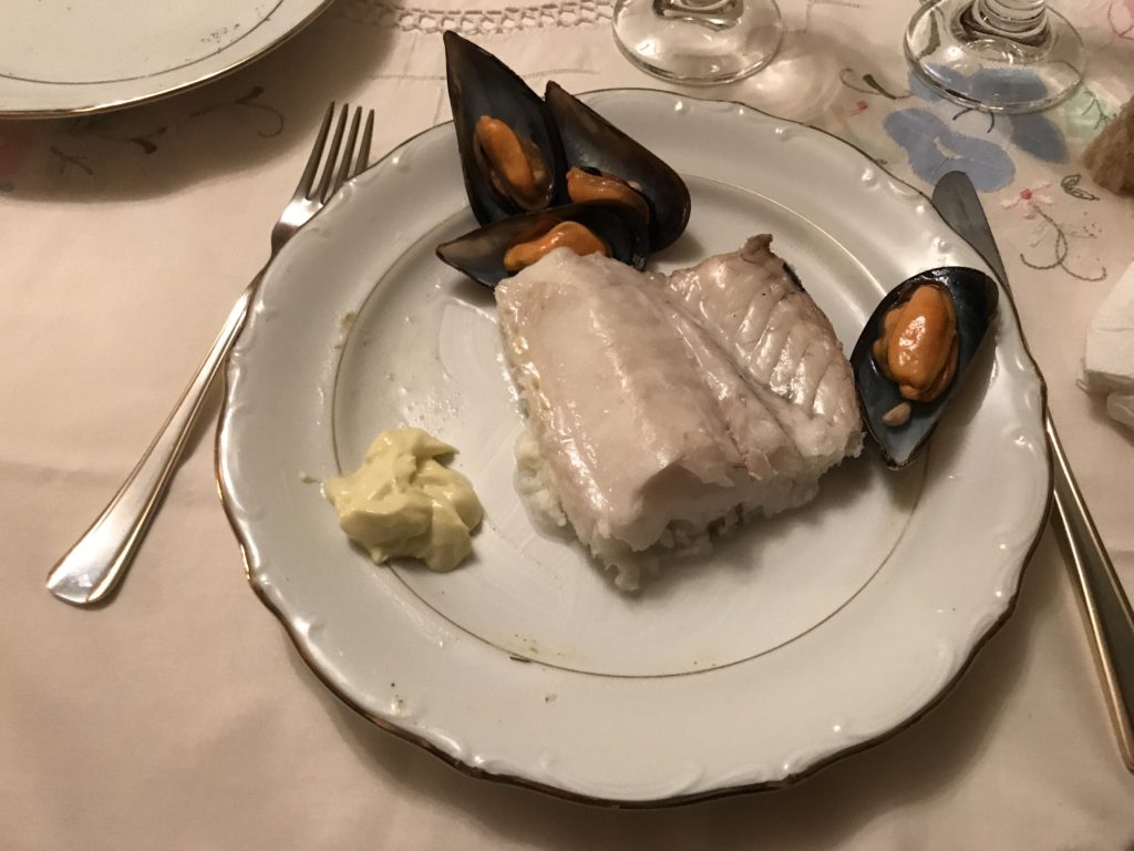 Fresh hake for the Christmas' Eve family dinner