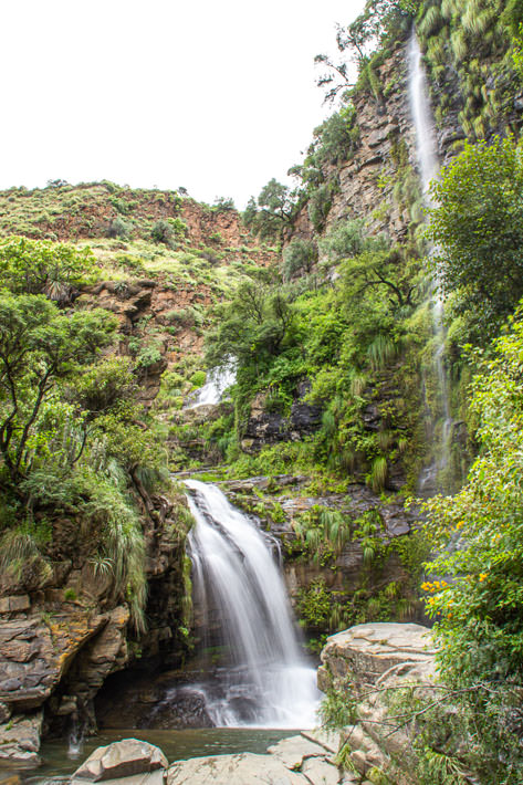 The right waterfall in Chorros de Jurina