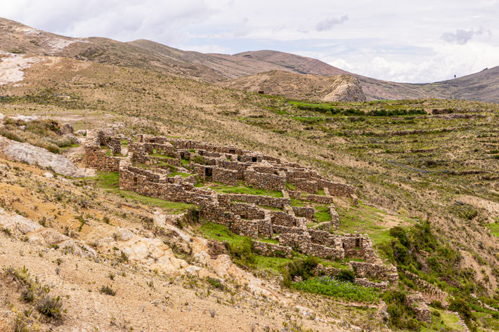 View of Chincana on our way up to Cerro Tikani