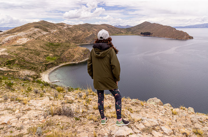 Admiring the views from Cerro Tikani