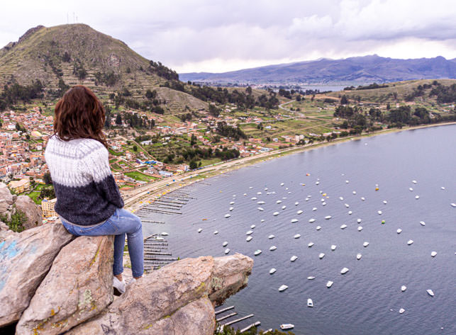 Copacabana is a popular town by lake Titicaca. Read all my tips about Bolivia here.