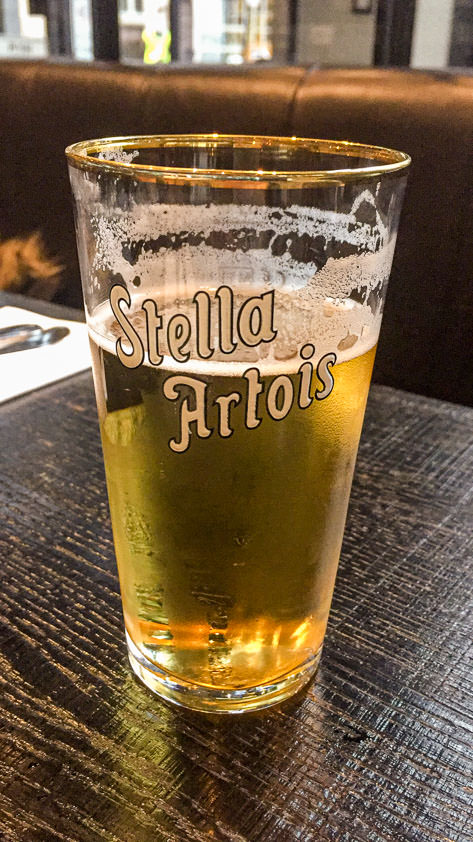 When in Belgium, drink some Stella beer!