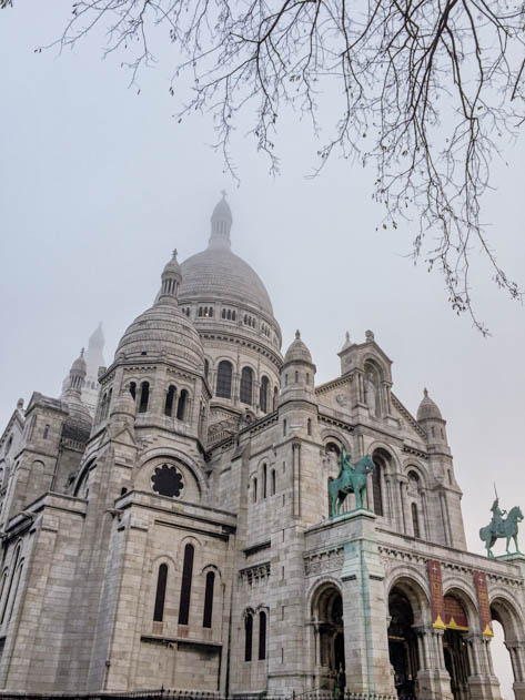 Paris in December was so cold I had to seek refuge inside the Sacré Coeur