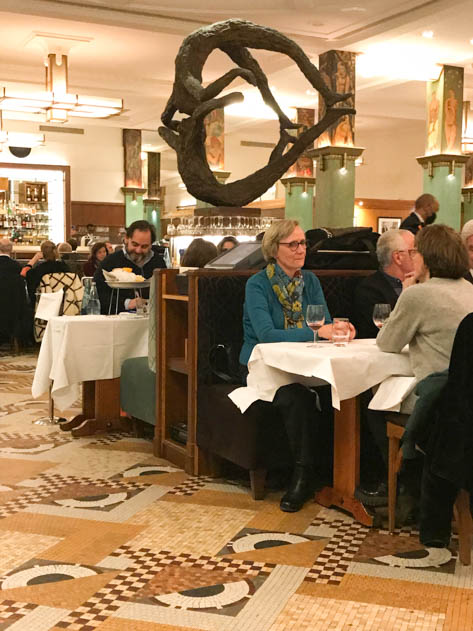 The interior of brasserie La Coupole