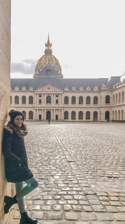 Posing at Les Invalides