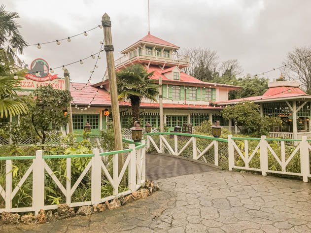 Colonel Hathi's Pizza Outpost is one of the themed restaurants in Disneyland