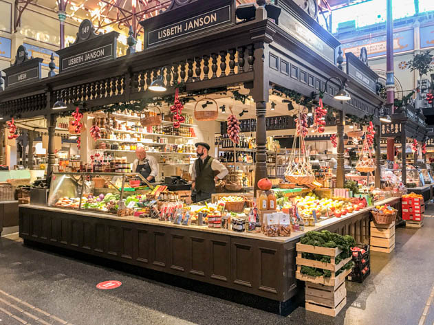 The Östermalms Saluhall offers a vast array of delicious foodie stalls