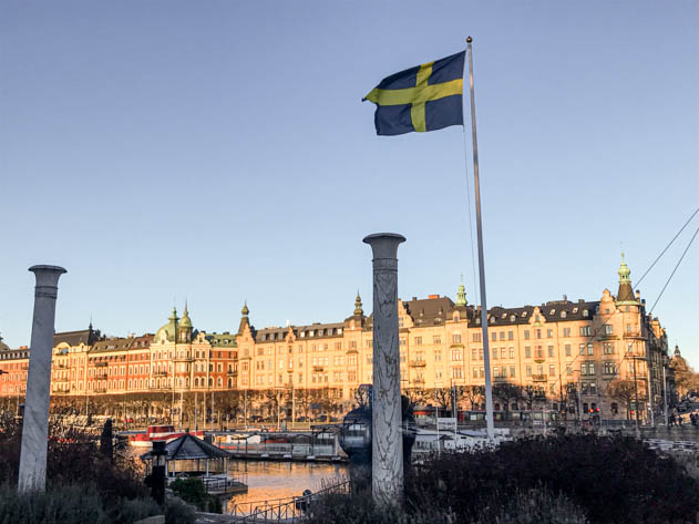 Strandvägen is one of the most elegant avenues in Stockholm