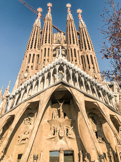 La Sagrada Familia in Barcelona is one of the city's landmarks