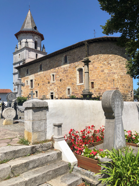 The church and cemetery of Ainhoa
