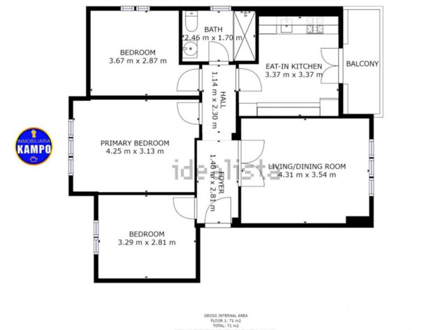 Original floor plan of the property I purchased in Spain