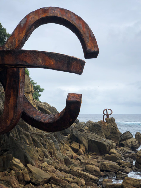 Chillida's Peine del Viento sculpture in San Sebastián