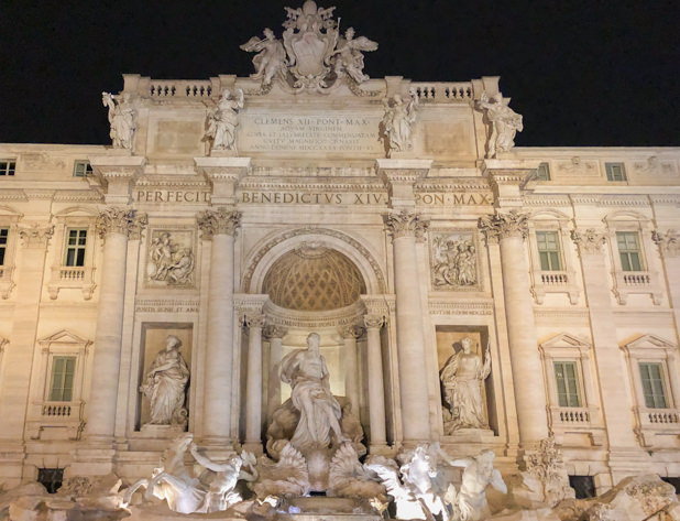 Fontana di Trevi is definitely one of the 12 things to see in Rome