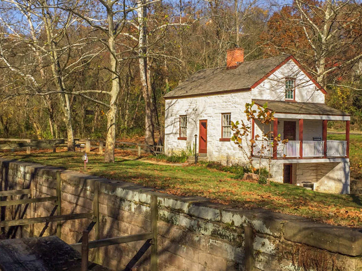 The C&O canal features plenty of restored lockhouses where you can actually sleep in