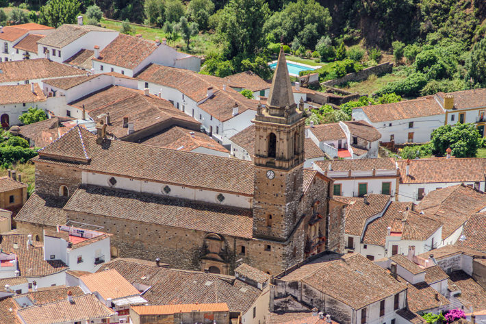 View of Alájar from Peña de Arias Montano