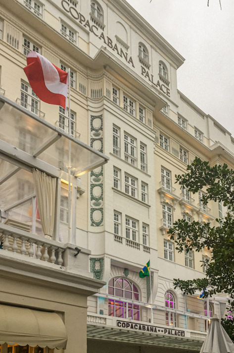 The iconic hotel Copacabana Palace
