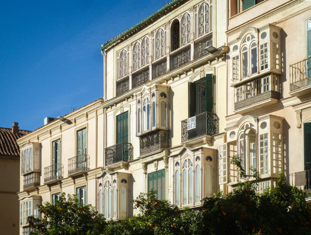 The elegant architecture of Malaga