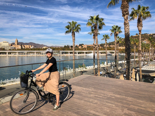 Biking around Málaga is a great way to discover the city