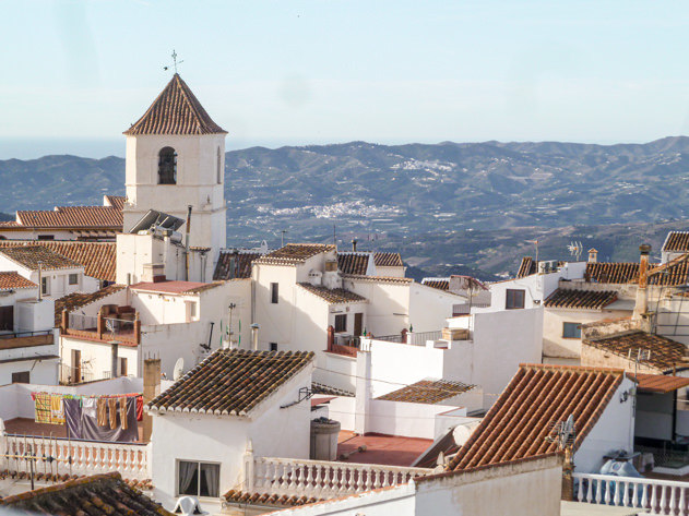 The roofs of Canillas de Aceituno