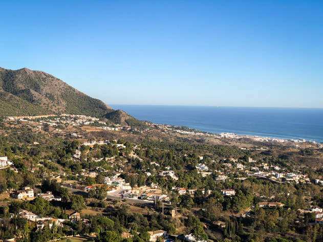 Panoramic view of Mijas