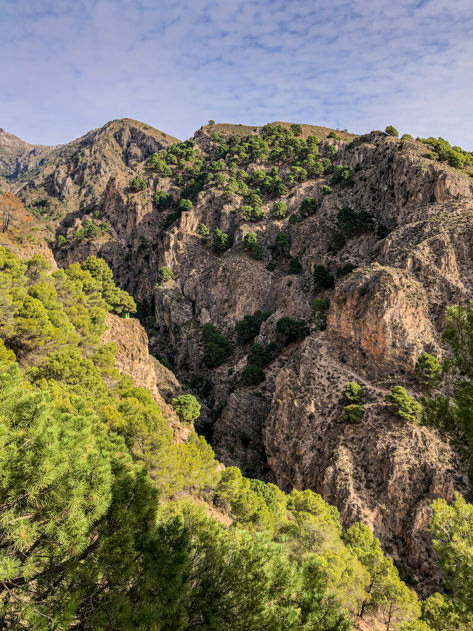 The landscape around Canillas de Aceituno is breathtaking