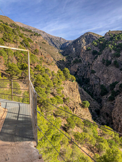 Metal walkway in Gran Senda de Málaga