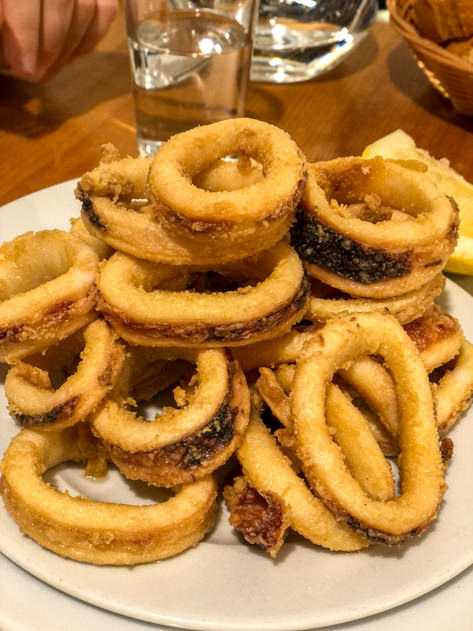 Rabas at Bodegas Mazón in Santander