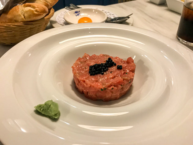 Tuna tartar at La Taberna de Zahara