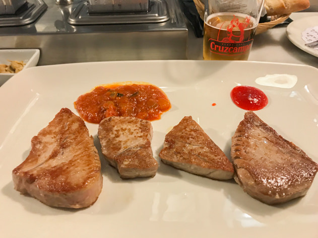 Grilled tuna in Zahara de los Atunes