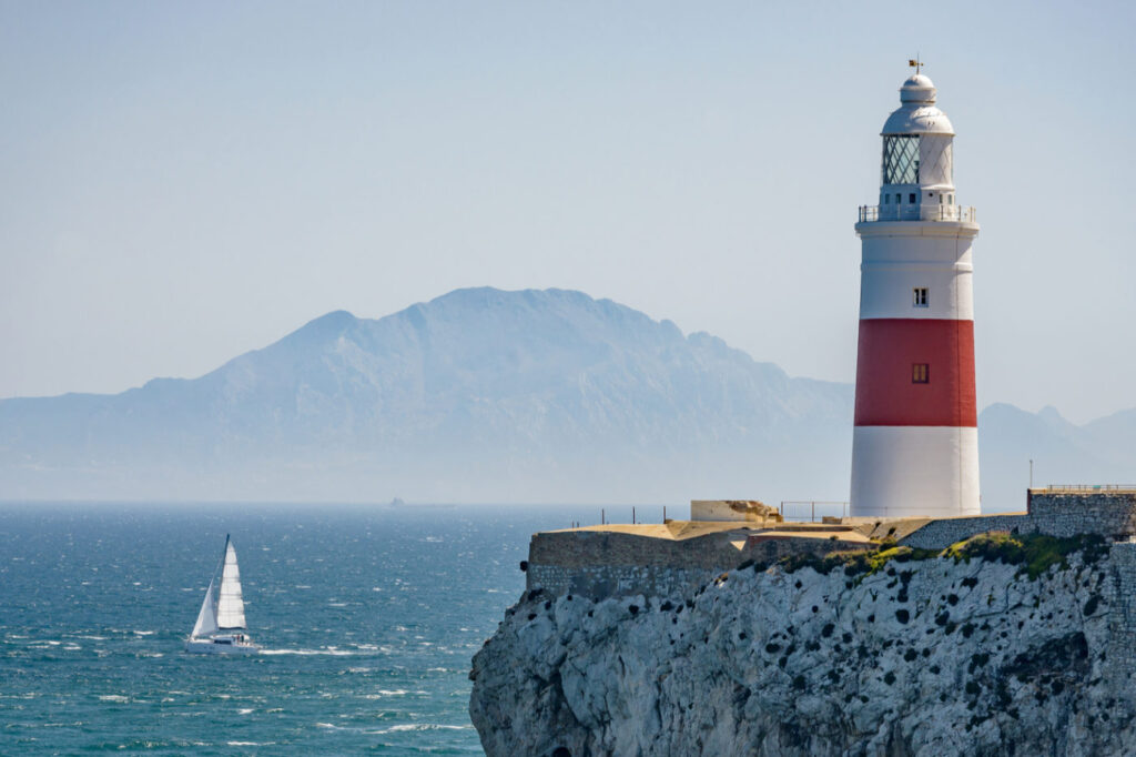 The iconic lighthouse in Europa Point (credit: Gibraltar info)