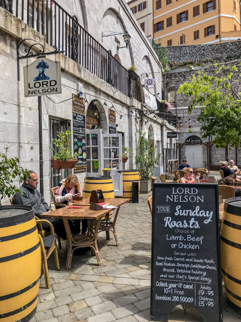 Lord Nelson is a traditional pub in Gibraltar