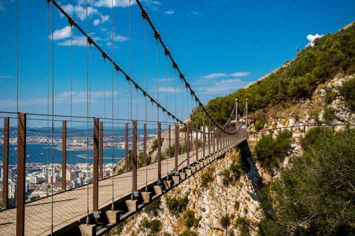 The Windsor suspension bridge (credit: Gibraltar info)