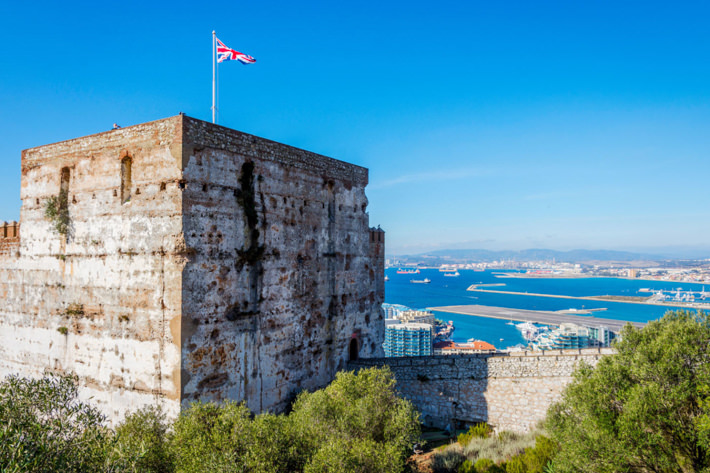 The Moorish Castle overlooks Gibraltar (credit: Gibraltar info)