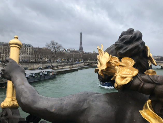 Pont Alexandre III is an iconic Parisian bridge over the Seine river