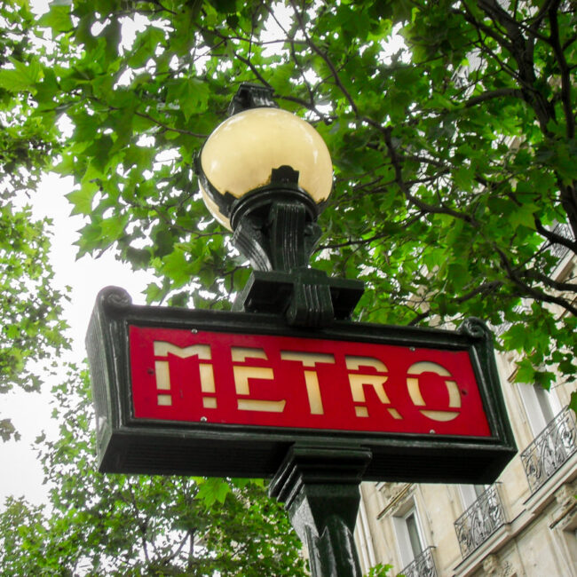 best things to do in Paris_vintage metro sign