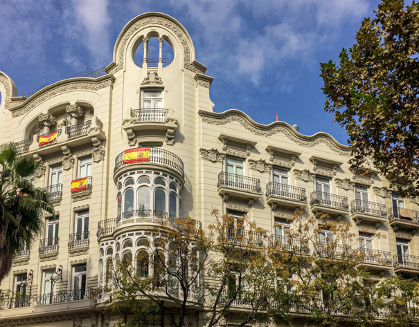 Art nouveau building in Valencia