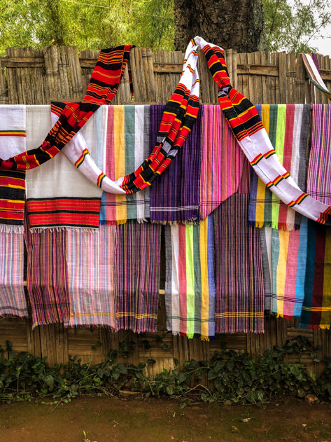 You'll find most locals wear these colorful scarves throughout Ethiopia