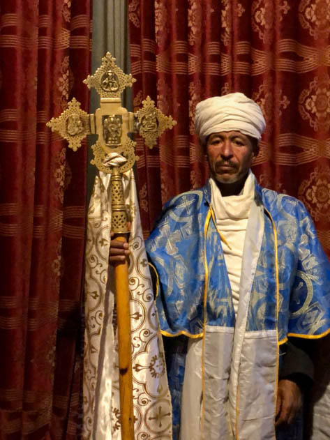 Orthodox priest in Lalibela (Ethiopia)