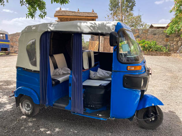 ´Bajaj´ is a popular way to get around in Lalibela (Ethiopia)